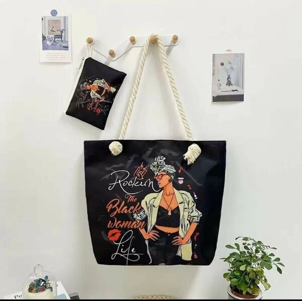 Sac cabas illustré coloré