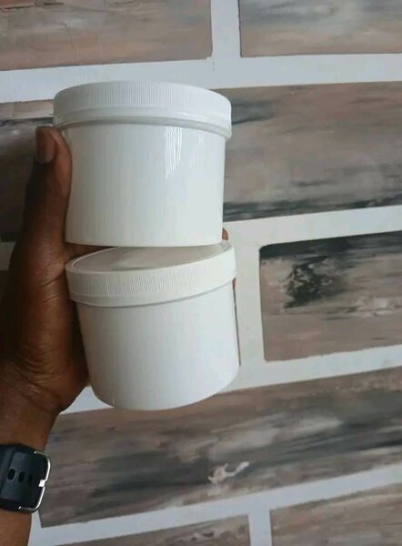 Bocal 250ml blanc plastique 12