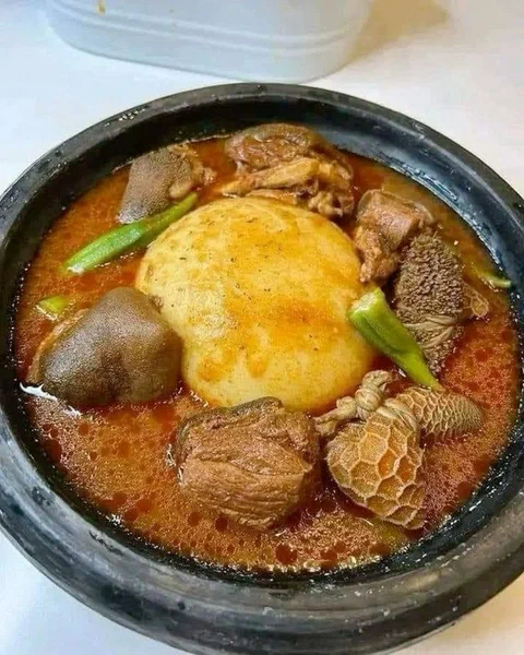 Sauce claire foutou banane