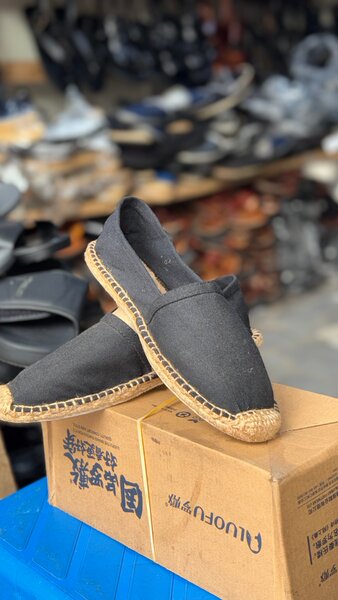 Espadrilles en toile noire