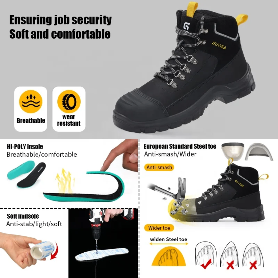 Chaussures de sécurité GUYISA antidérapantes