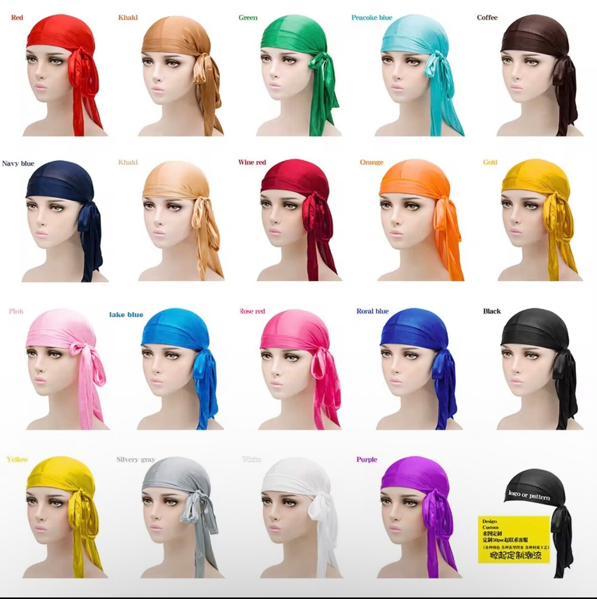 Durag en Satin Coloré