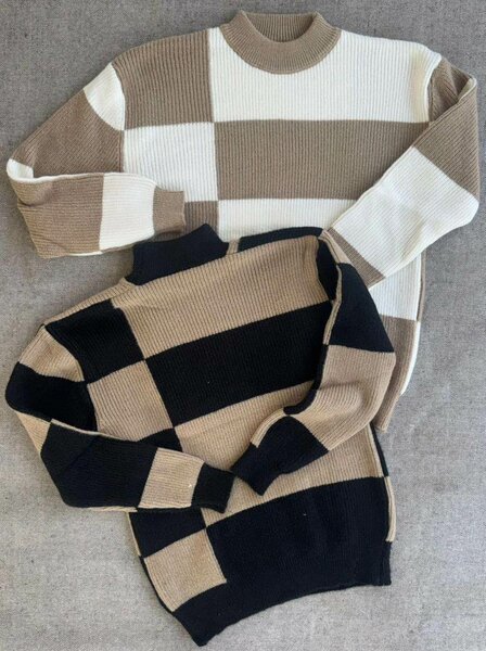 Pulls à motifs géométriques