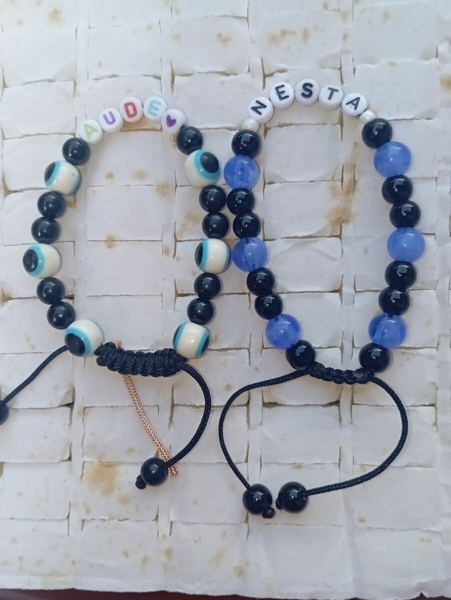 Bracelet personnalisé perles colorées