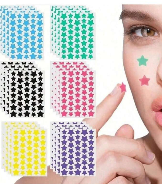 Stickers étoiles maquillage colorées