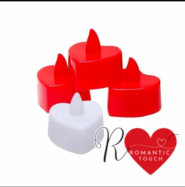 Bougies LED Cœur Romantique