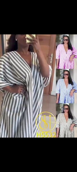 Robe d'été rayée ample