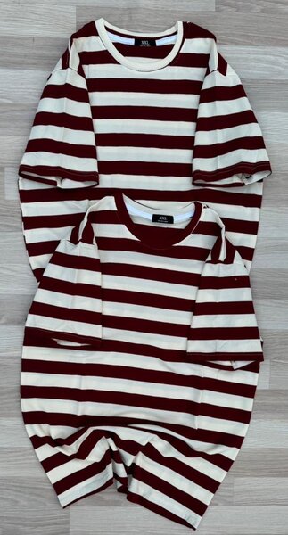 T-shirts à rayures unisexes