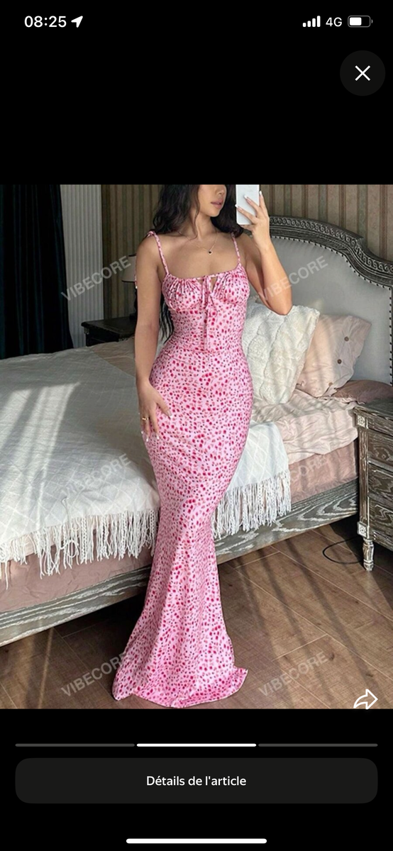 Robe longue d'été fleurie