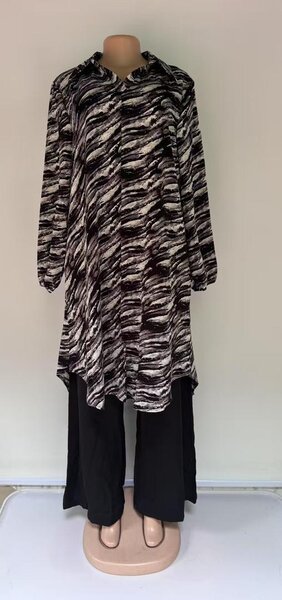 Robe longue imprimée mode