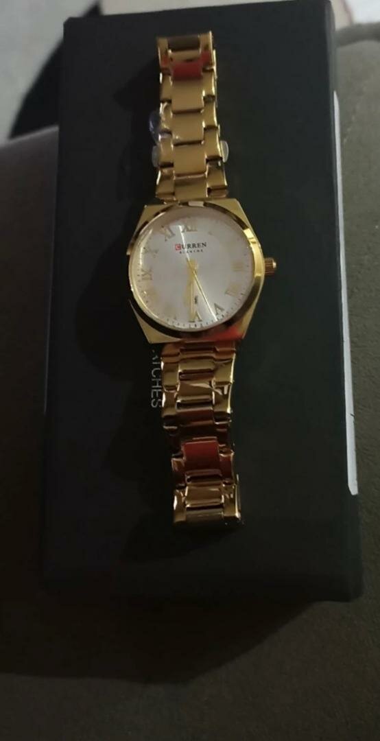 Montre Dorée Élégante Curren