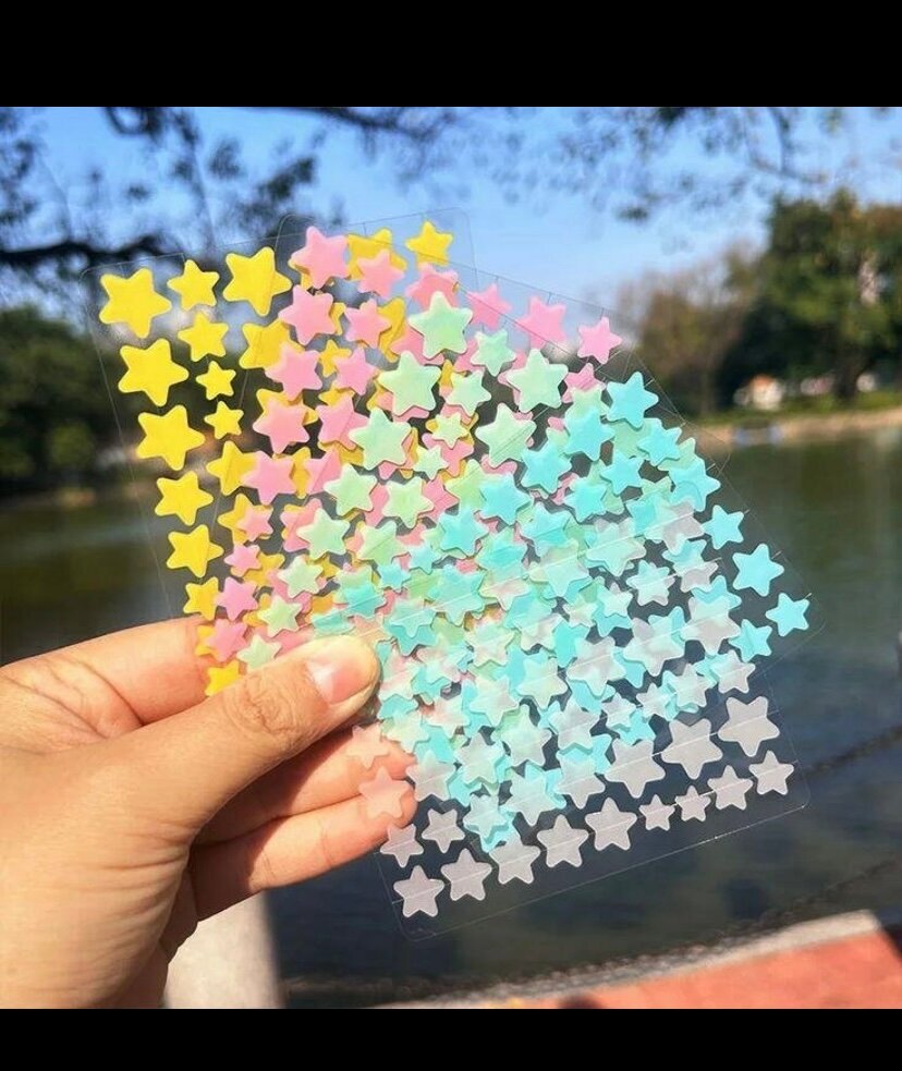 Autocollants Étoiles Colorées