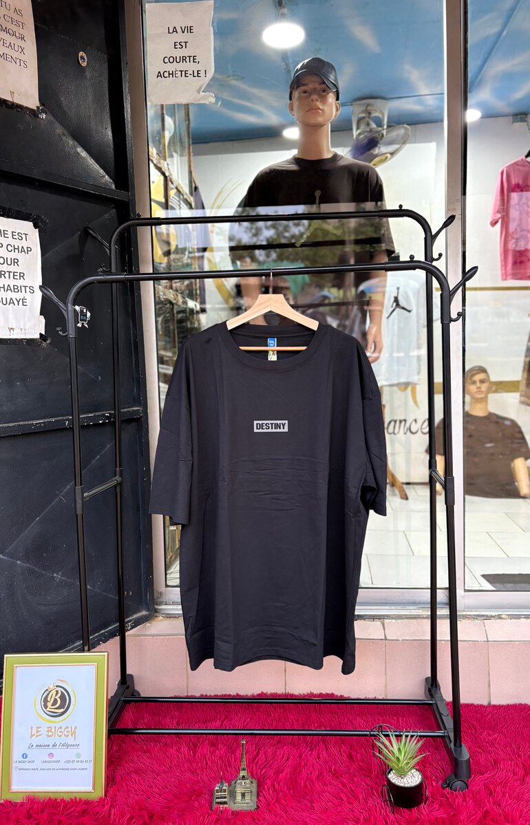 T-shirt noir "Destiny"