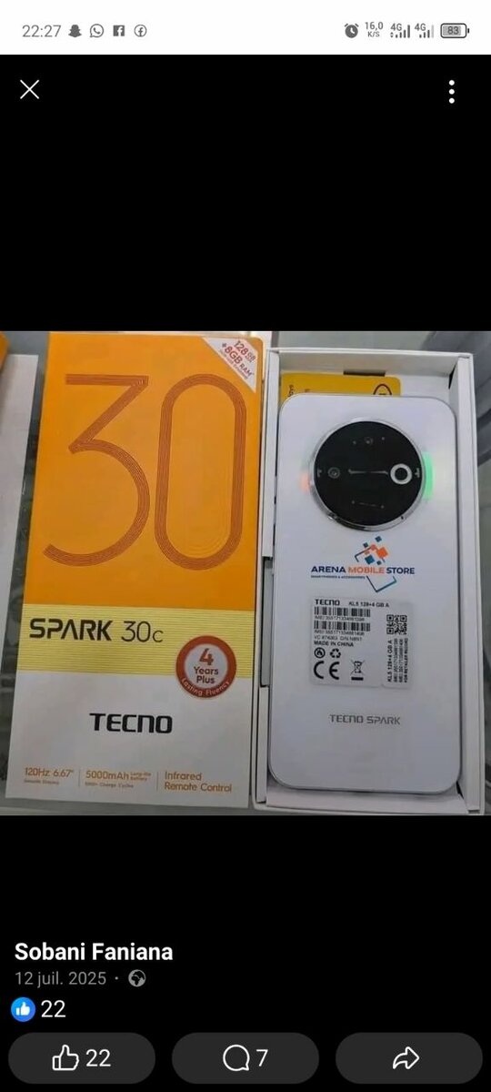 Tecno Spark 30c Smartphone