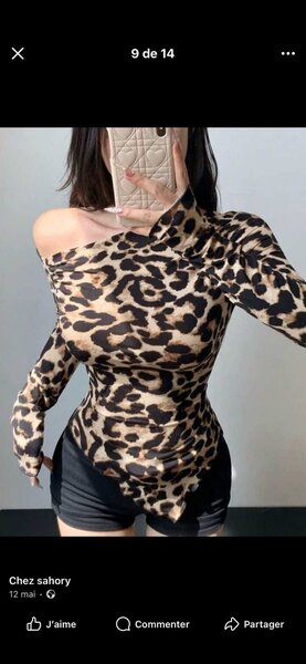 Top asymétrique pour femmes