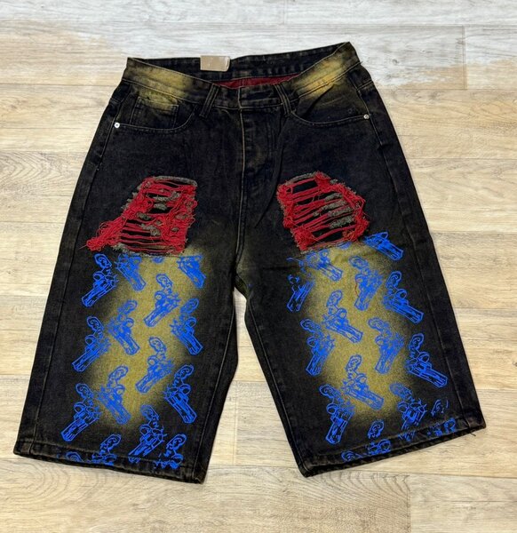 Shorts en jean décontractés hommes