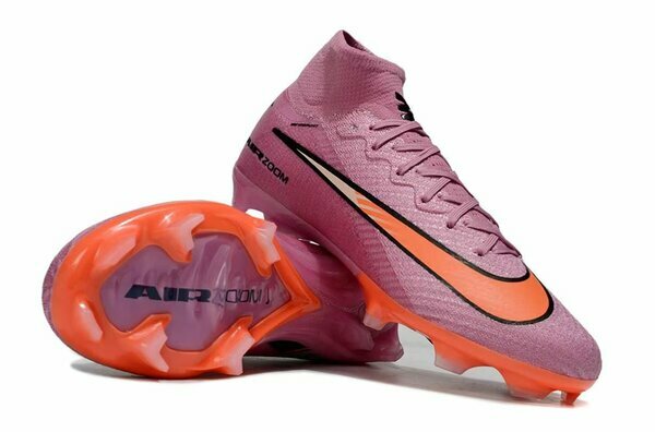 Crampons Nike rose/orange, montante
