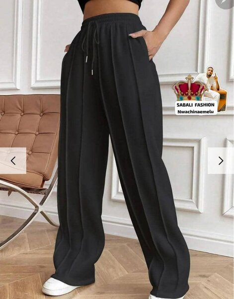 Pantalon ample taille haute