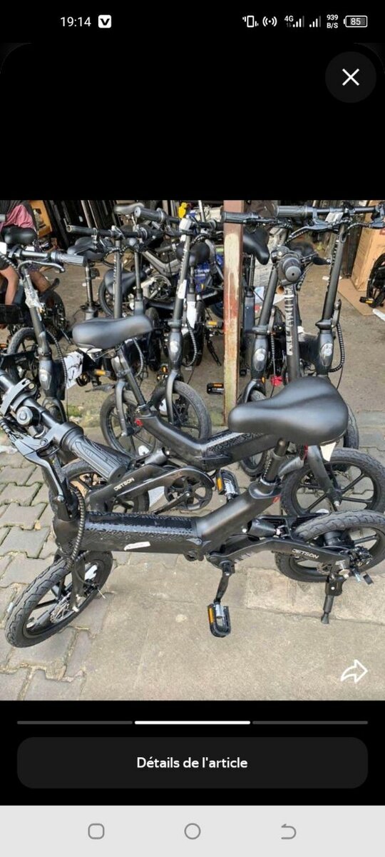 Vélo électrique pliable compact