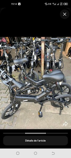 Vélo électrique pliable compact