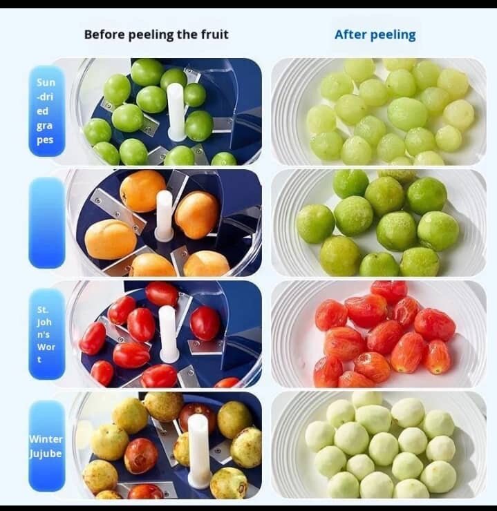 Machine à éplucher les raisins