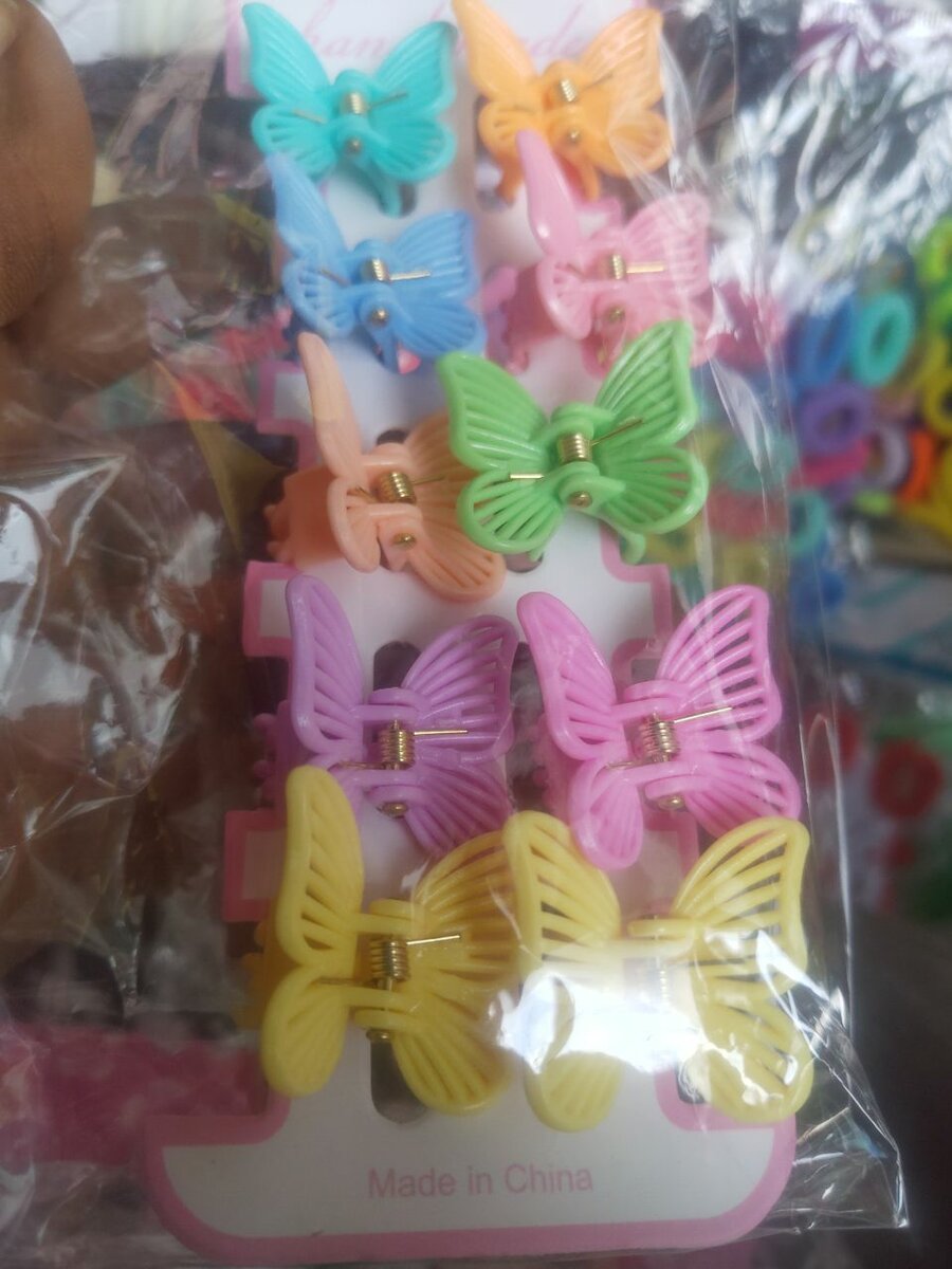 Pinces à Cheveux Papillon Colorées