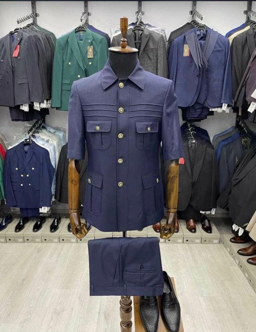 Costume homme manches courtes