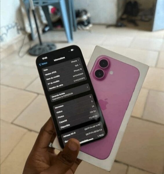 Smartphone moderne rose