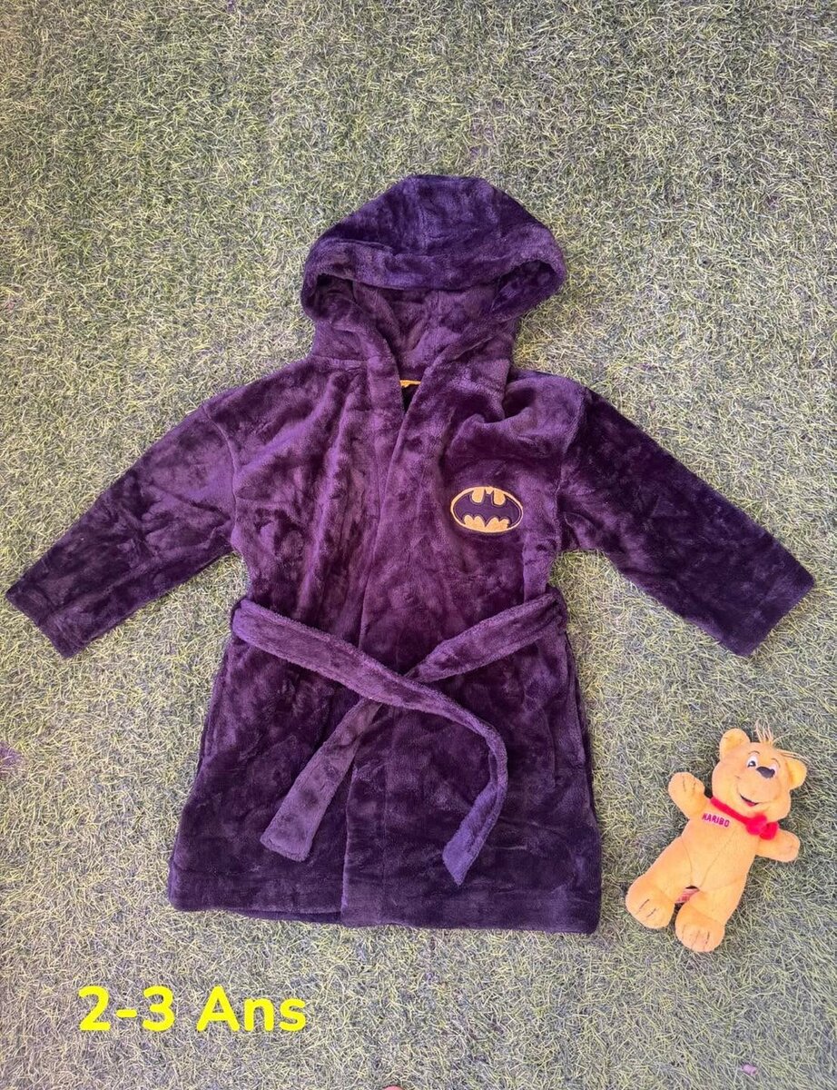 Peignoir Enfants Doux avec Capuche