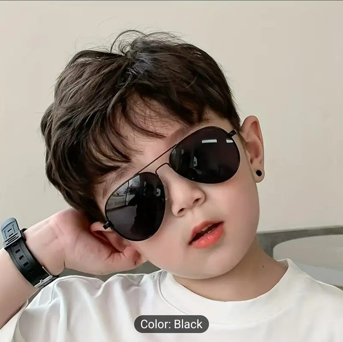 Lunettes de soleil aviateur noires