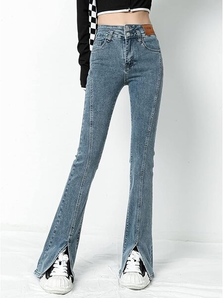 Jeans taille haute tendance