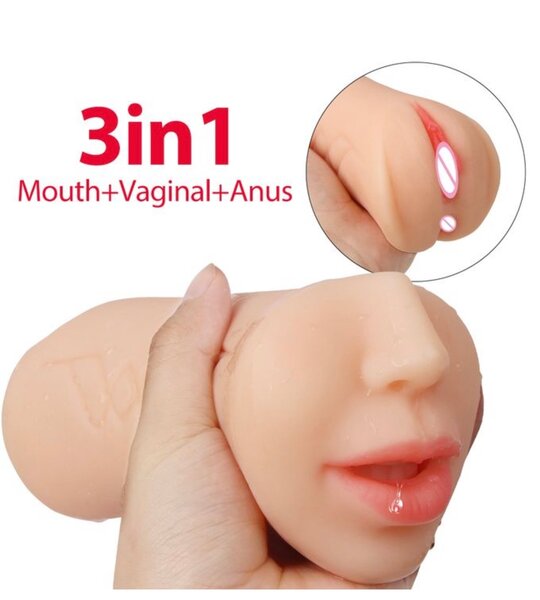 Masturbateur 3-en-1 réaliste