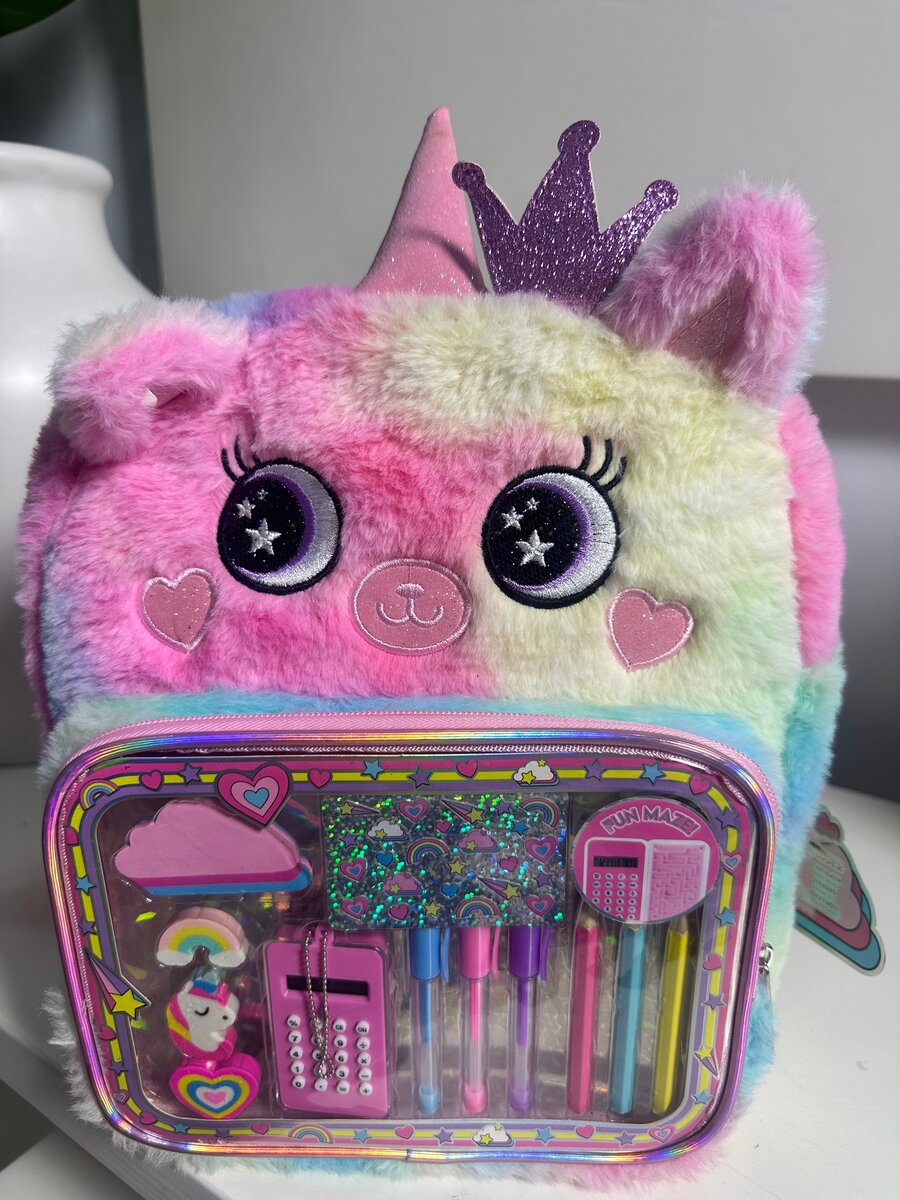 Sac à dos licorne peluche