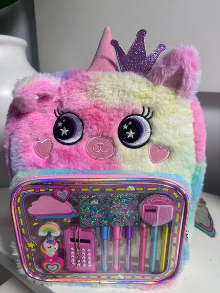 Sac à dos licorne peluche
