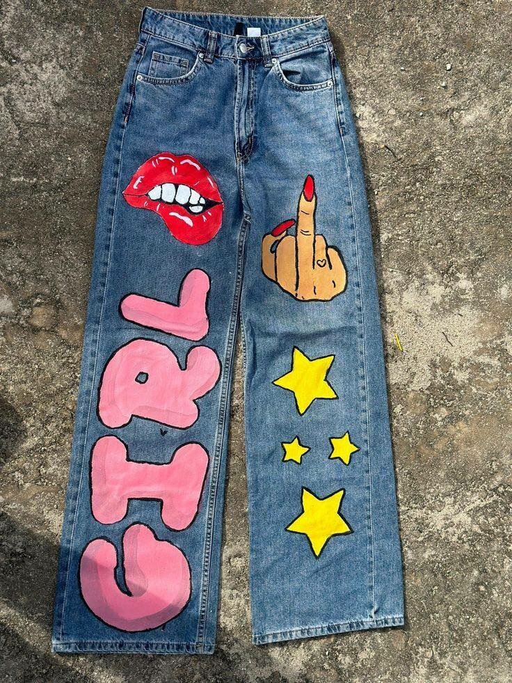 Jeans créatifs pour femme