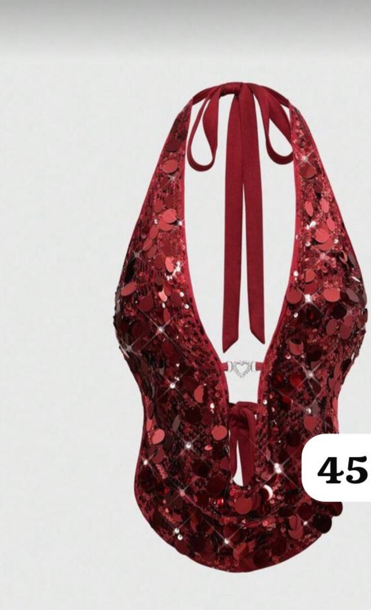 Éblouissant Body à Paillettes