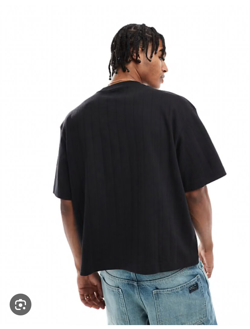 T-shirt décontracté noir homme