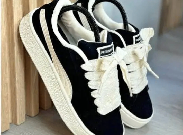 Baskets noires unisexes élégantes