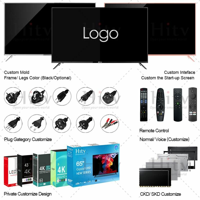 Téléviseur LED UHD 65" personnalisé