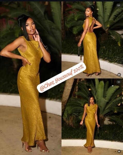 Robe Longue Satin Chic