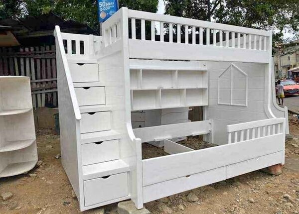 Lit superposé en bois moderne