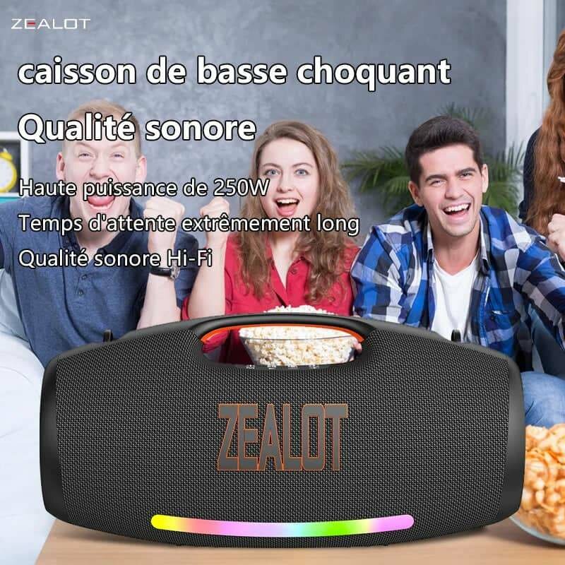 Enceinte Bluetooth ZEALOT 250W