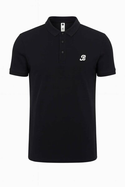 Polo classique noir homme