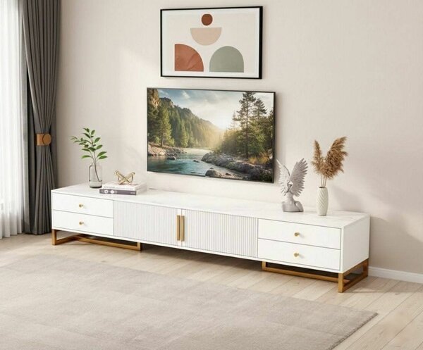 Meuble TV moderne blanc