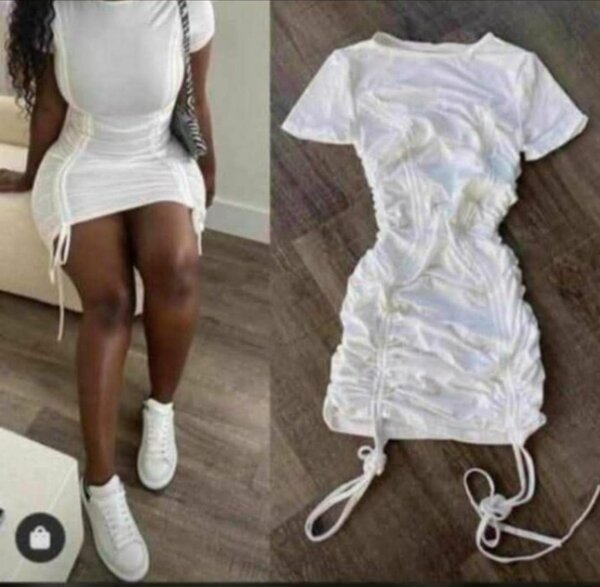 Robe moulante blanche sexy