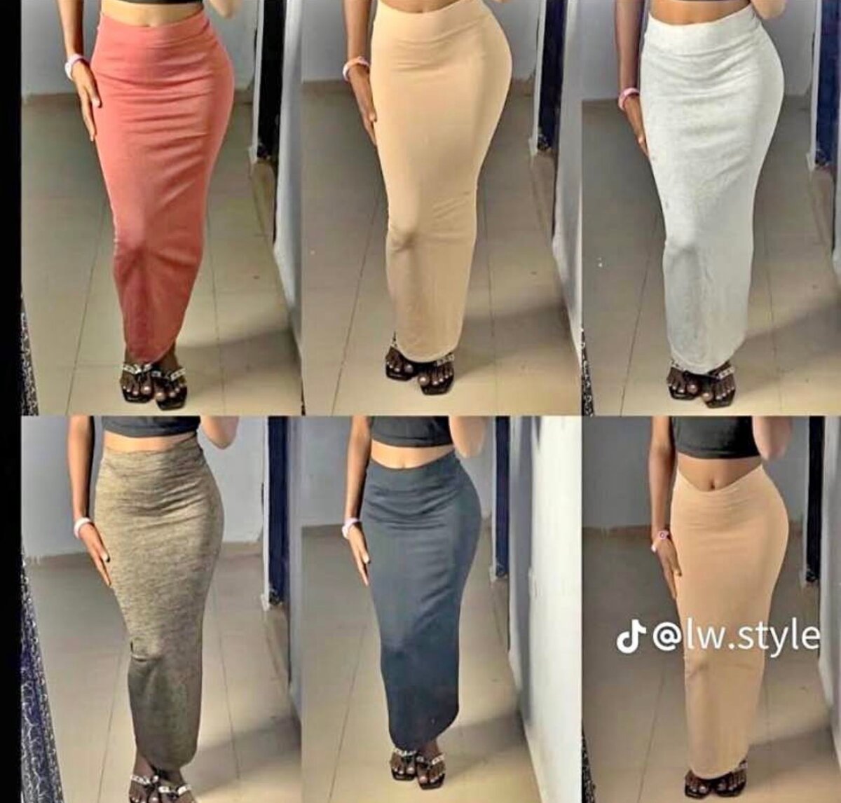 Jupe longue moulante élégante