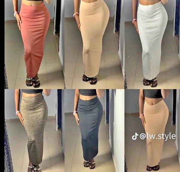 Jupe longue moulante élégante