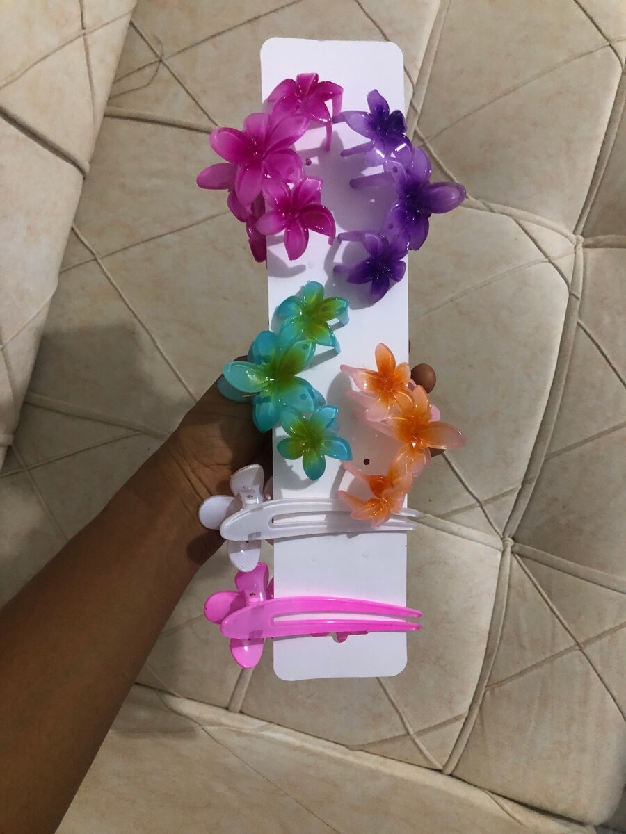 Pinces à Cheveux Fleurs Colorées