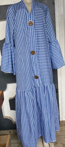 Robe longue vichy tendance