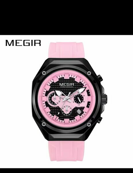 Montre MEGIR Chronographe Rose